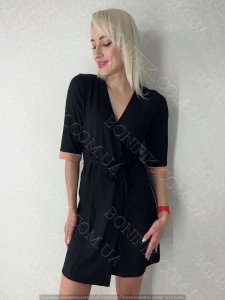 Женский халат с поясом из коллекции "Black Rose" (60049)