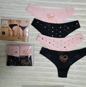 Жіночі труси-бразиліани з малюнком сердець