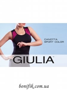 Женская майка на широких бретелях для занятий в зале CANOTTA SPORT COLOR (model 1)
